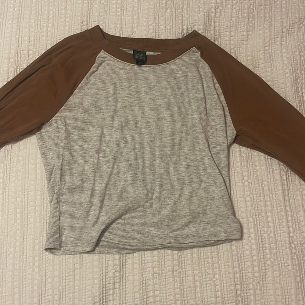 Wild Fable Brown and Grey Shirt